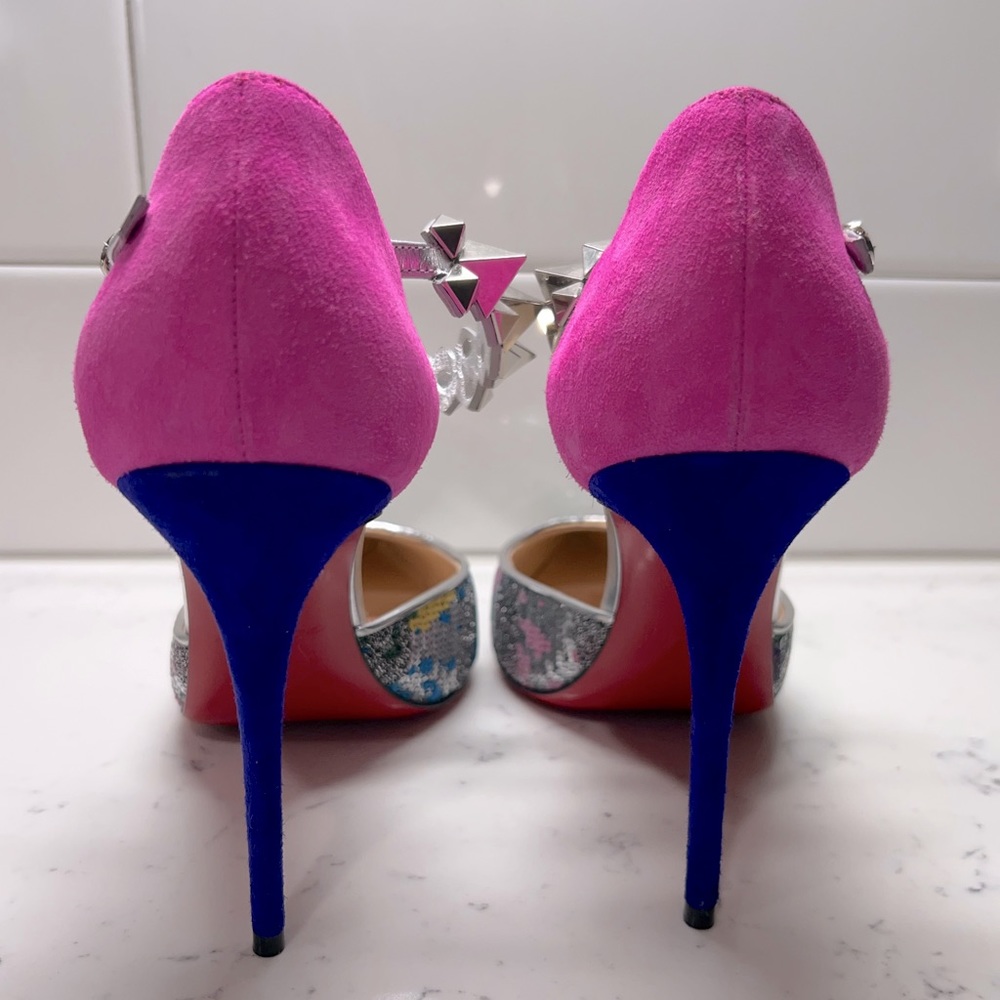 Christian Louboutin Planet Chic d’Orsay Embellished pumps - 7.5/37.5 - Picture 7 of 12